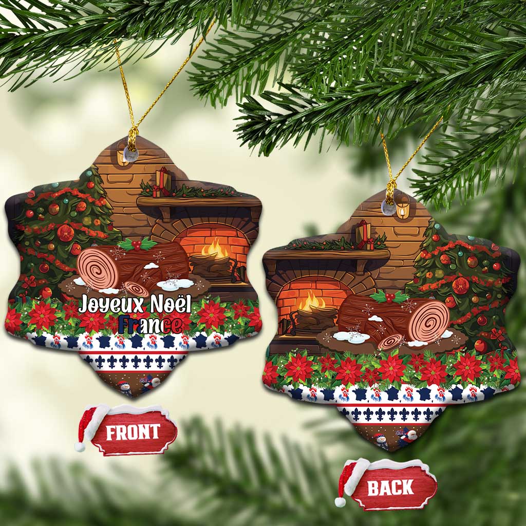 France Christmas Ceramic Ornament Buche De Noel - Wonder Print Shop