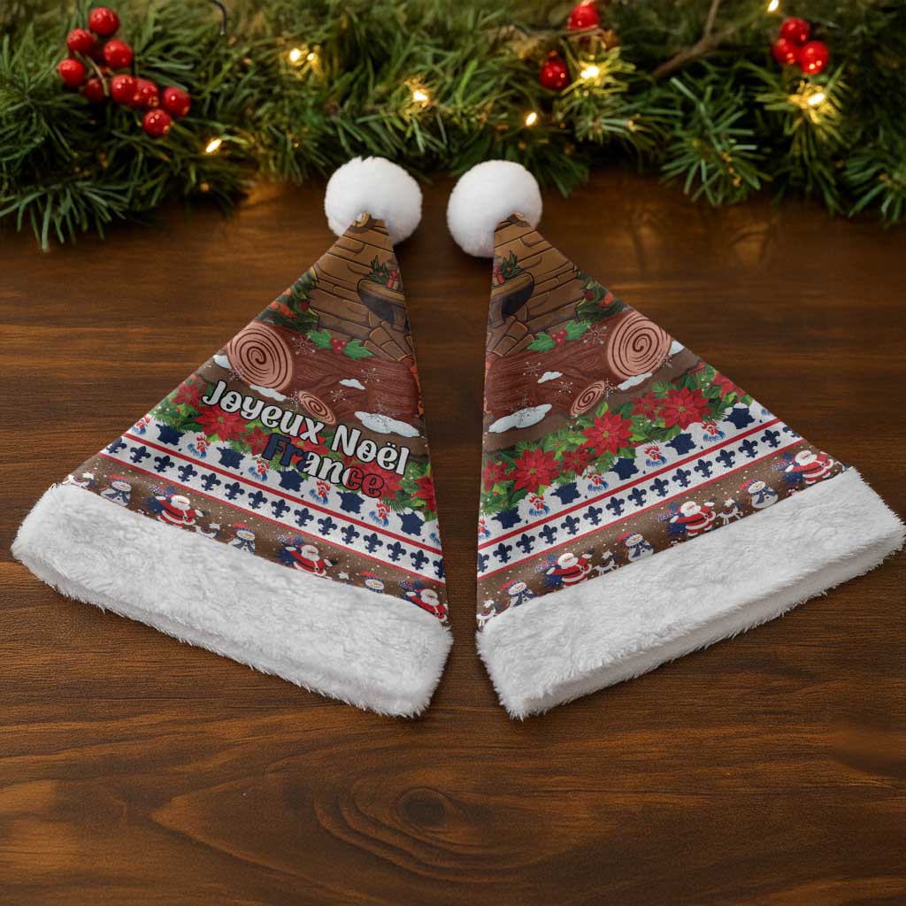 France Christmas Santa Hat Buche De Noel - Wonder Print Shop