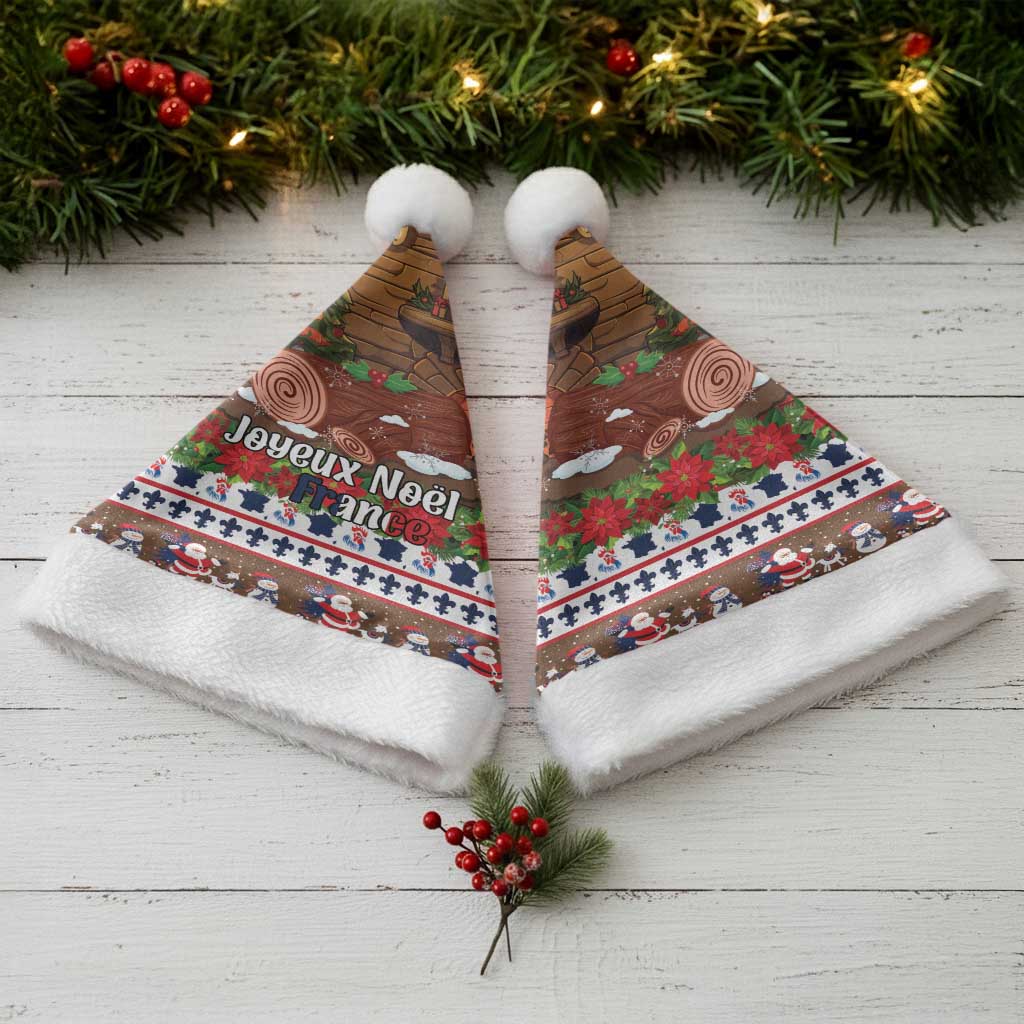 France Christmas Santa Hat Buche De Noel - Wonder Print Shop