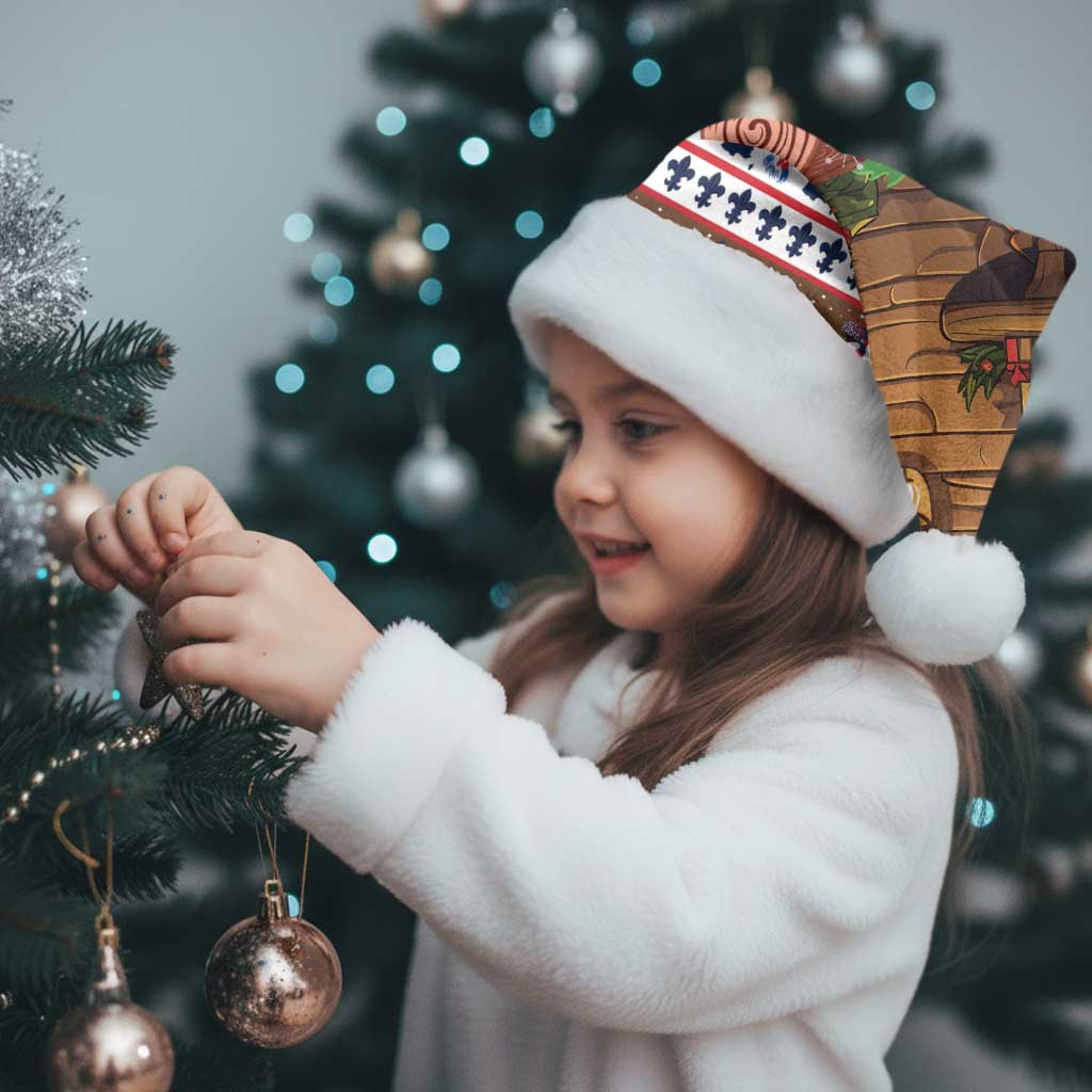 France Christmas Santa Hat Buche De Noel - Wonder Print Shop