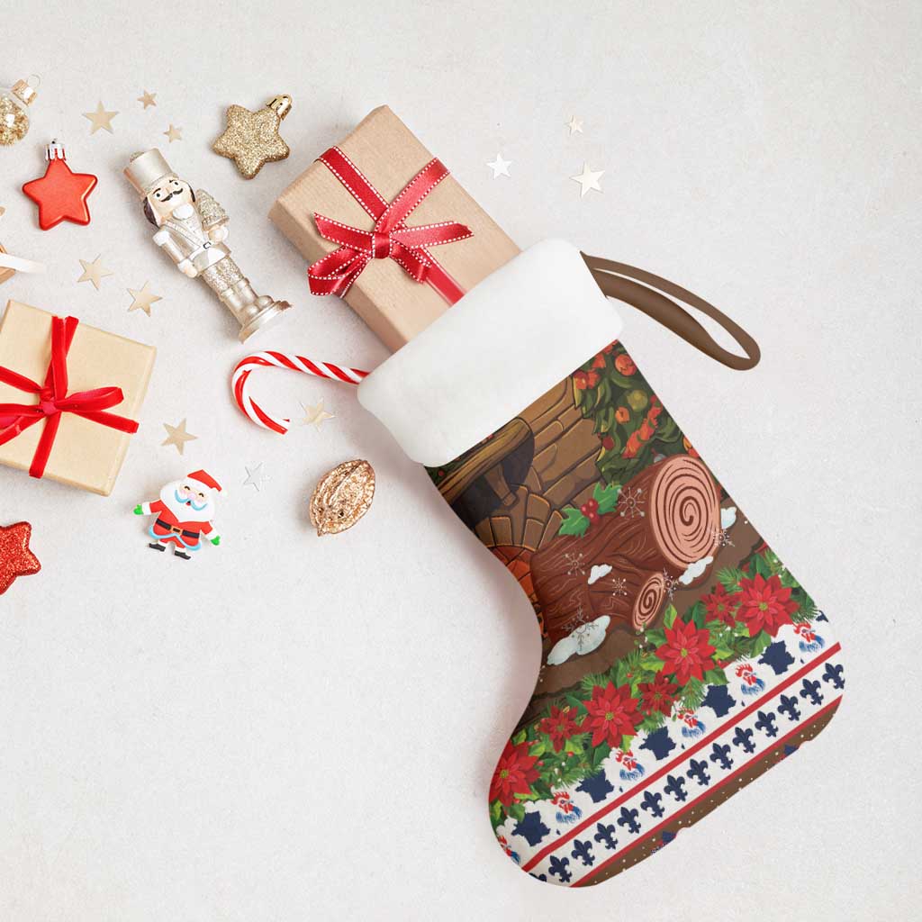 France Christmas Stocking Buche De Noel - Wonder Print Shop