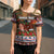 France Christmas Cross Shoulder Shirt Buche De Noel - Wonder Print Shop
