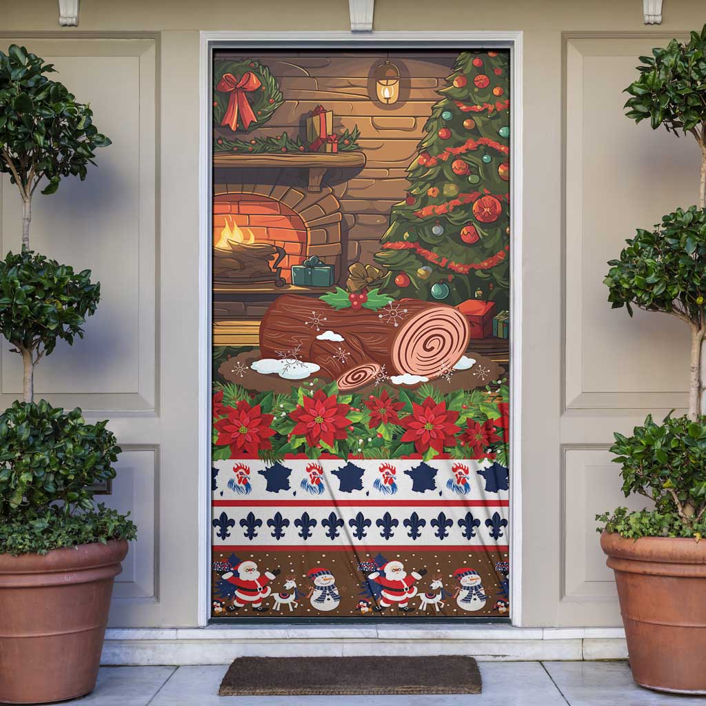 France Christmas Door Cover Buche De Noel - Wonder Print Shop