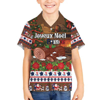 France Christmas Family Matching Long Sleeve Bodycon Dress and Hawaiian Shirt Buche De Noel - Wonder Print Shop