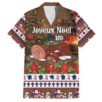 France Christmas Family Matching Off Shoulder Maxi Dress and Hawaiian Shirt Buche De Noel - Wonder Print Shop