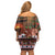 France Christmas Family Matching Off Shoulder Short Dress and Hawaiian Shirt Buche De Noel - Wonder Print Shop