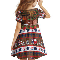 France Christmas Family Matching Summer Maxi Dress and Hawaiian Shirt Buche De Noel - Wonder Print Shop