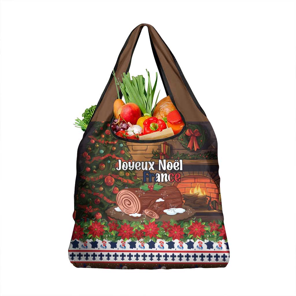 France Christmas Grocery Bag Buche De Noel - Wonder Print Shop