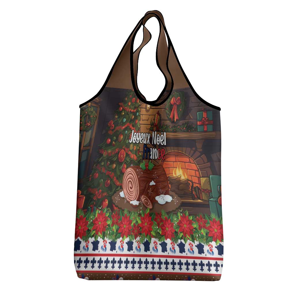 France Christmas Grocery Bag Buche De Noel - Wonder Print Shop