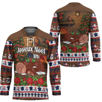 France Christmas Hockey Jersey Buche De Noel - Wonder Print Shop