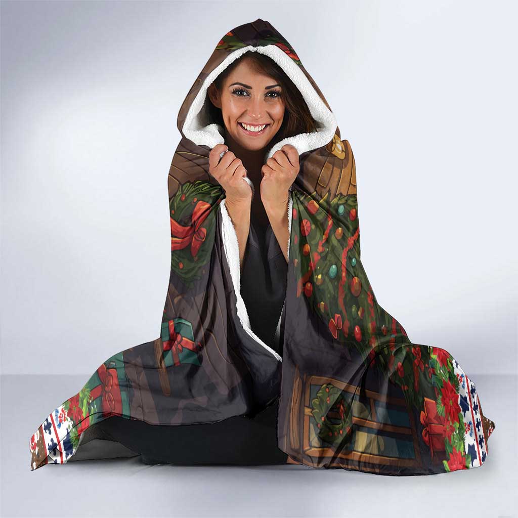 France Christmas Hooded Blanket Buche De Noel - Wonder Print Shop