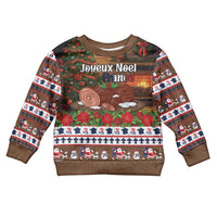 France Christmas Kid Ugly Christmas Sweater Buche De Noel - Wonder Print Shop