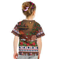 France Christmas Kid T Shirt Buche De Noel - Wonder Print Shop