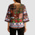France Christmas Kimono Sleeve Blouse Buche De Noel - Wonder Print Shop