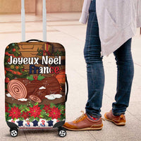 France Christmas Luggage Cover Buche De Noel - Wonder Print Shop