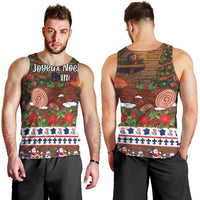 France Christmas Men Tank Top Buche De Noel - Wonder Print Shop