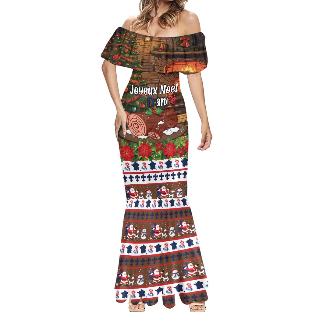 France Christmas Mermaid Dress Buche De Noel - Wonder Print Shop