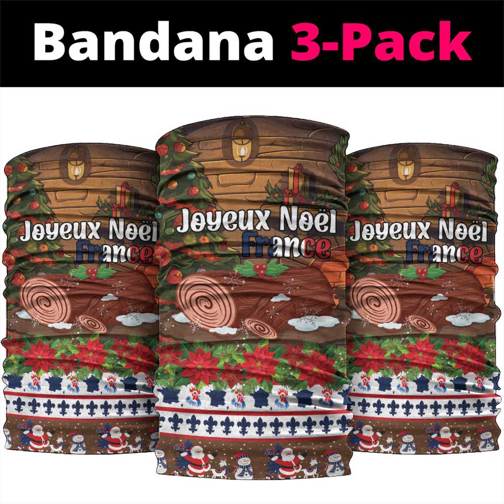 France Christmas Neck Gaiter Buche De Noel - Wonder Print Shop