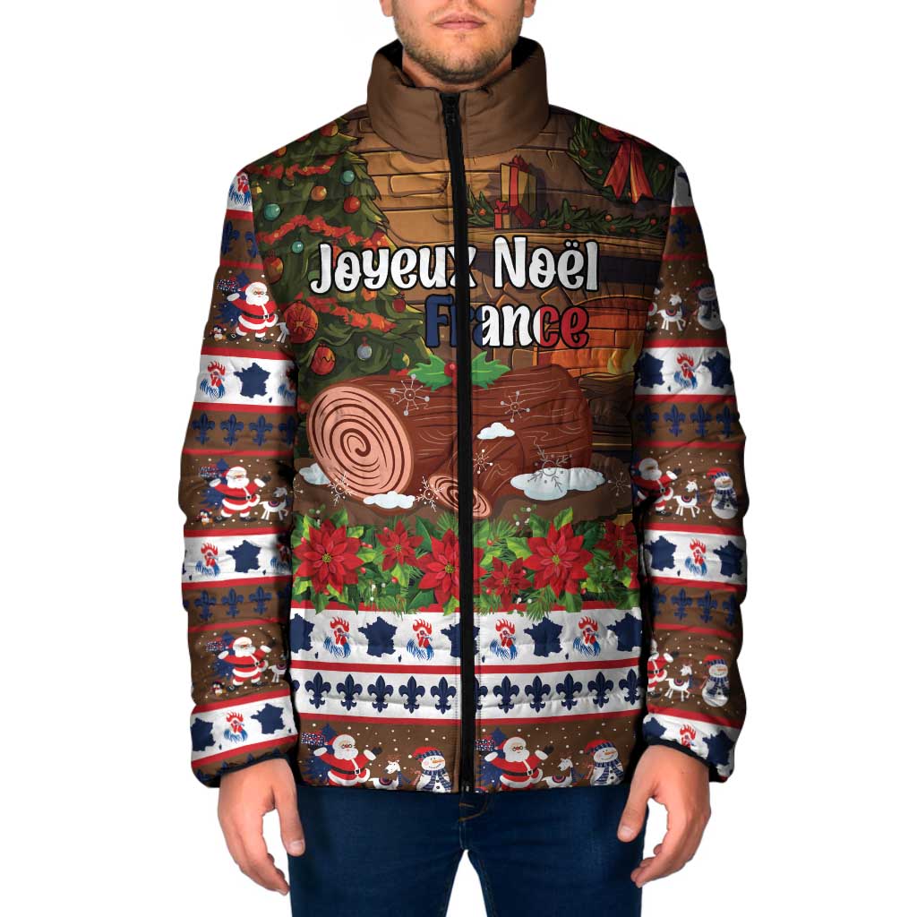 France Christmas Padded Jacket Buche De Noel - Wonder Print Shop