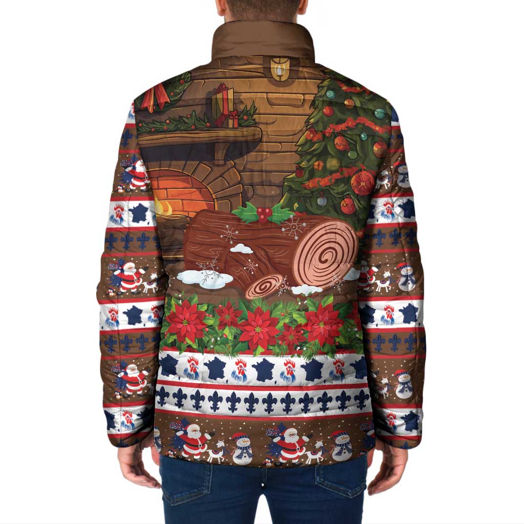 France Christmas Padded Jacket Buche De Noel - Wonder Print Shop