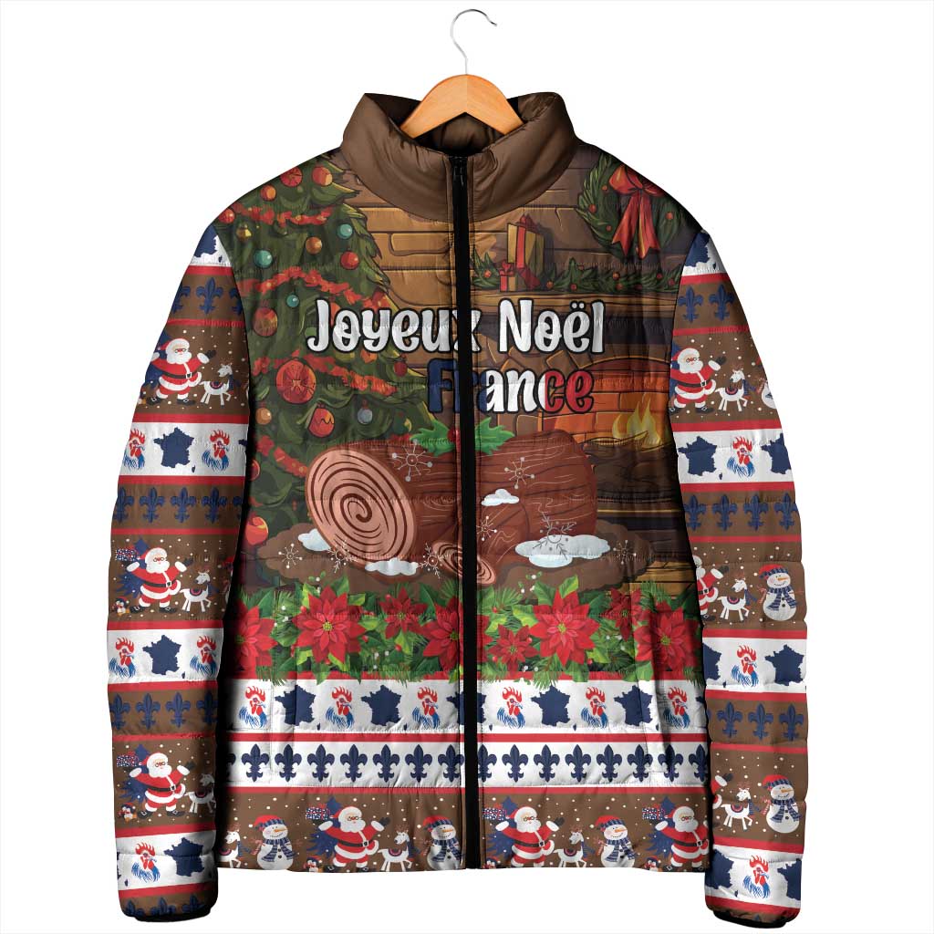 France Christmas Padded Jacket Buche De Noel - Wonder Print Shop