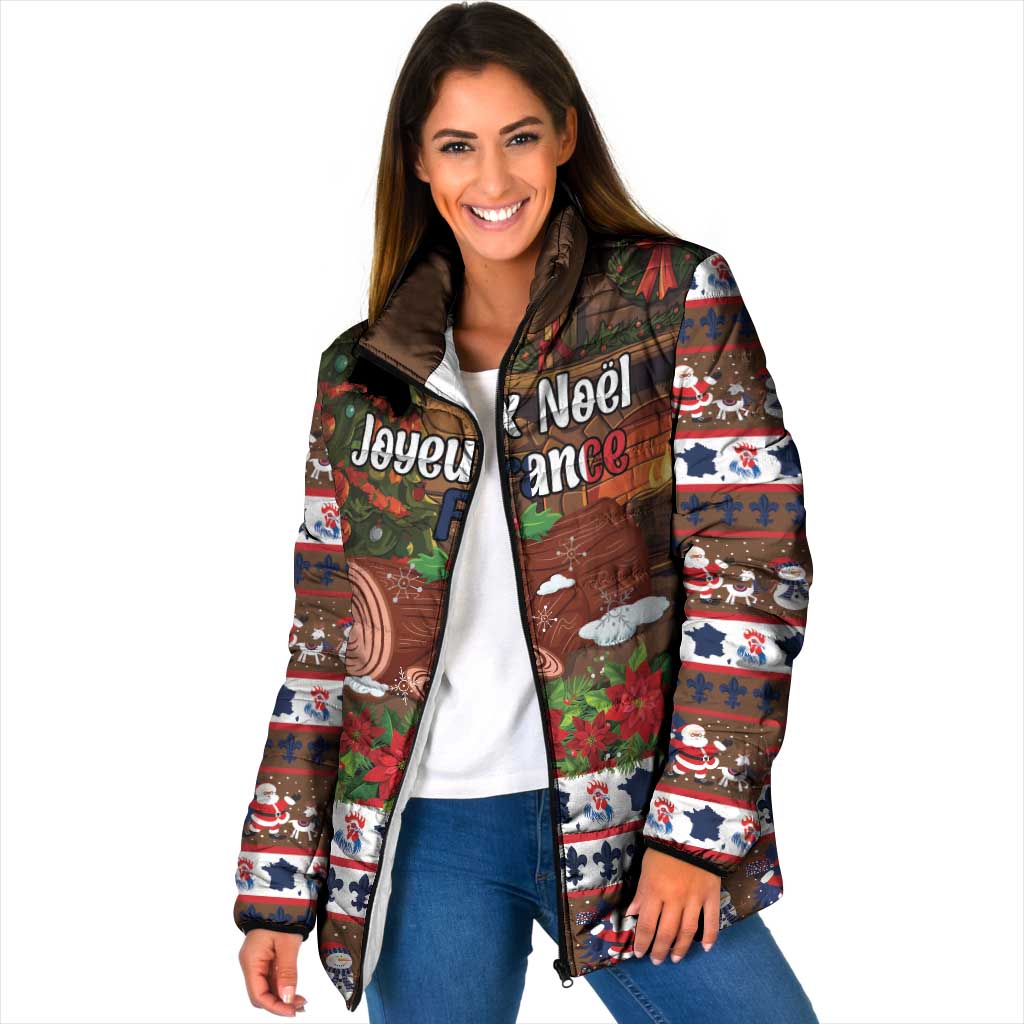 France Christmas Padded Jacket Buche De Noel - Wonder Print Shop