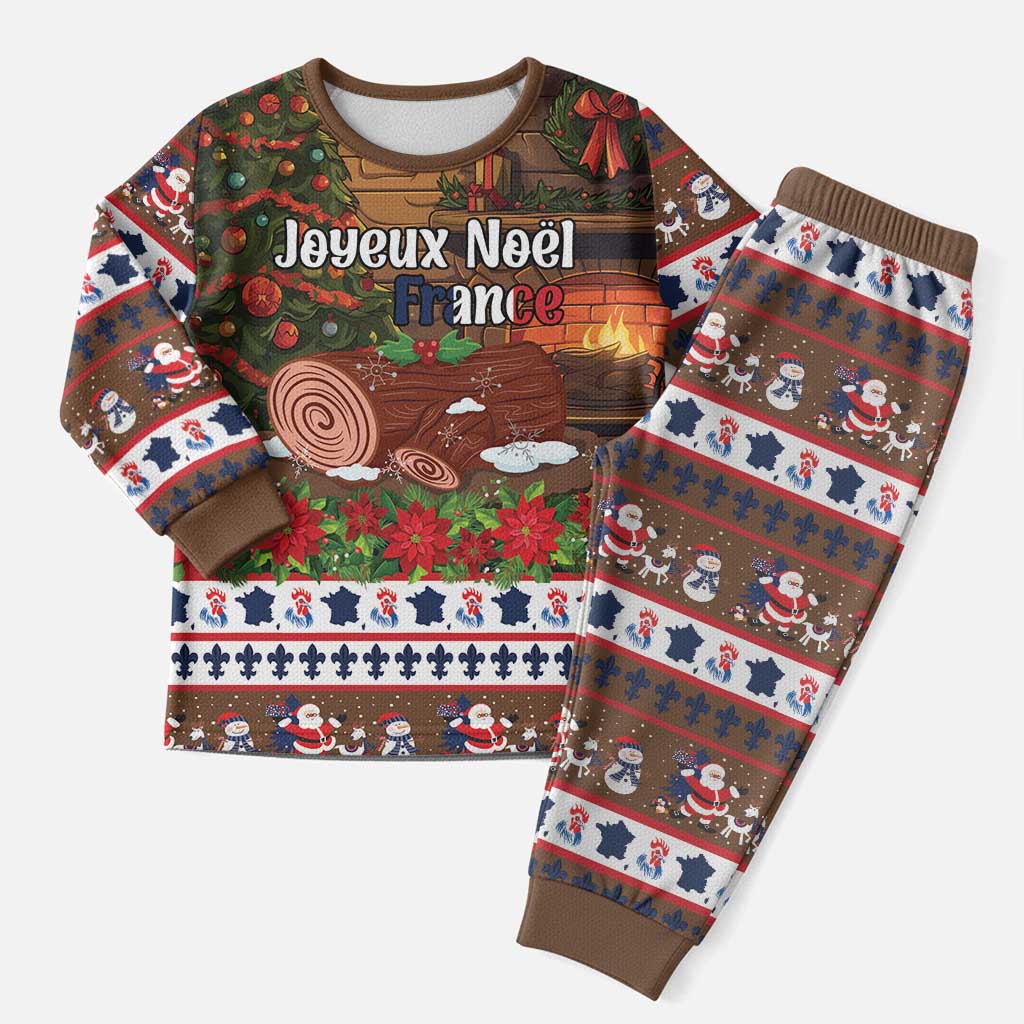 France Christmas Pajama Set Buche De Noel - Wonder Print Shop