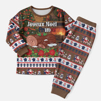France Christmas Pajama Set Buche De Noel - Wonder Print Shop