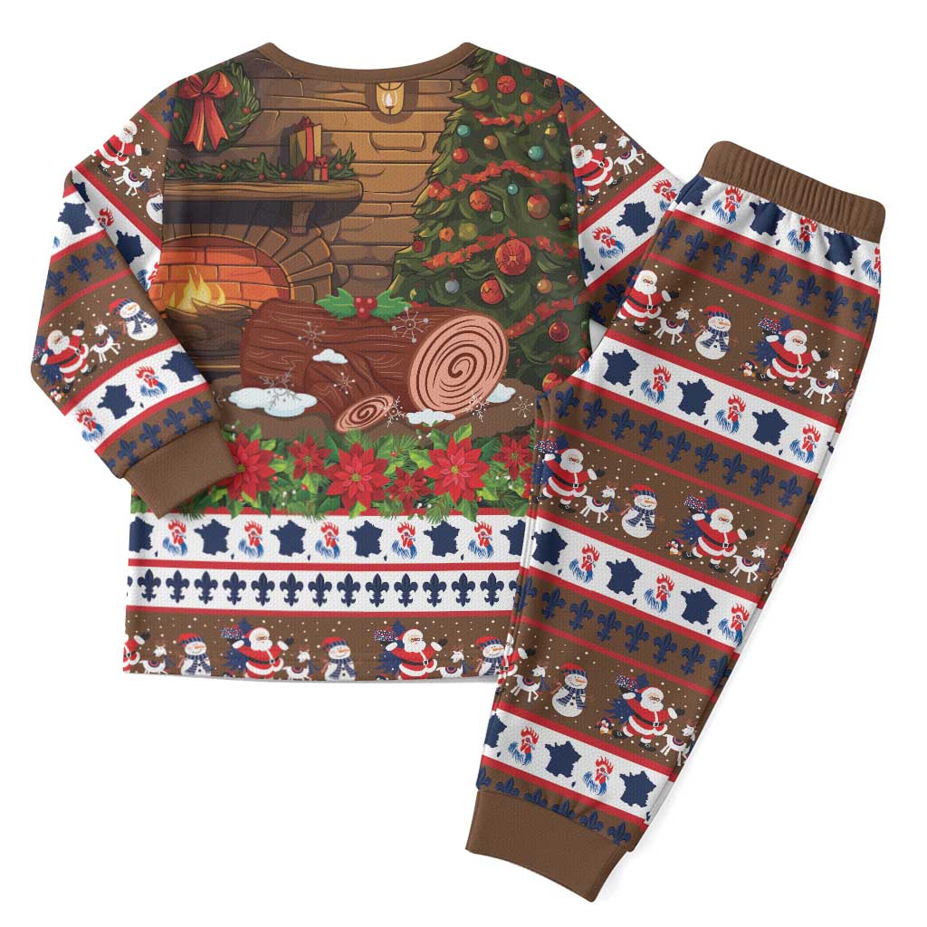 France Christmas Pajama Set Buche De Noel - Wonder Print Shop