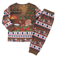 France Christmas Pajama Set Buche De Noel - Wonder Print Shop