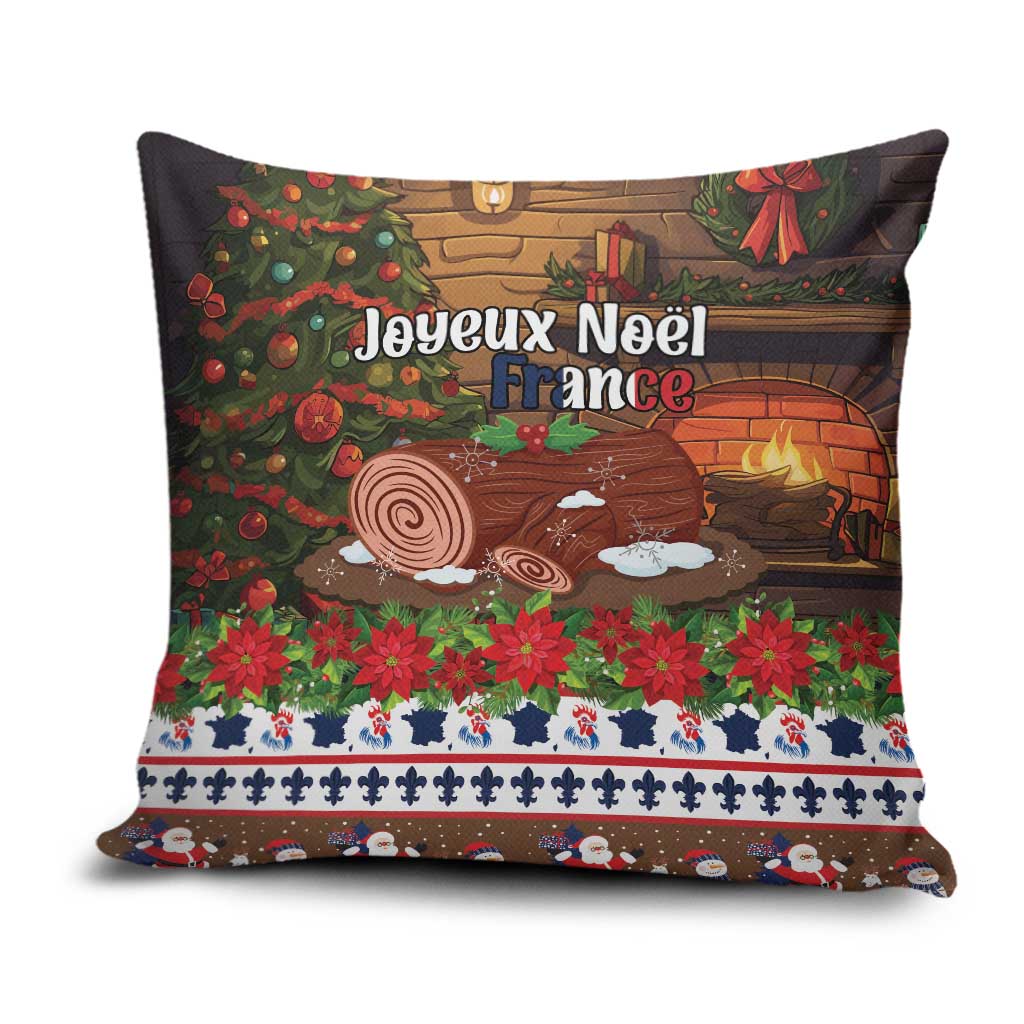 France Christmas Pillow Cover Buche De Noel - Wonder Print Shop