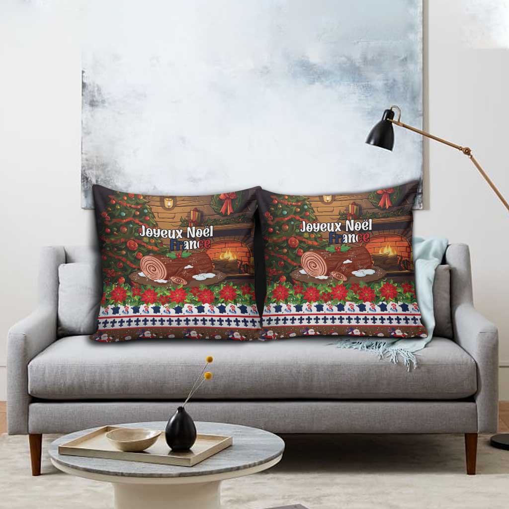France Christmas Pillow Cover Buche De Noel - Wonder Print Shop