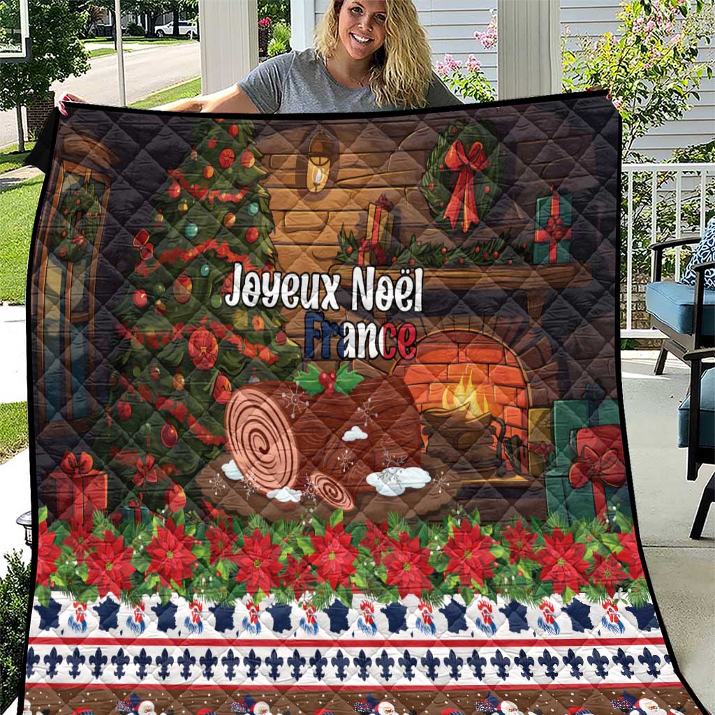 France Christmas Quilt Buche De Noel - Wonder Print Shop