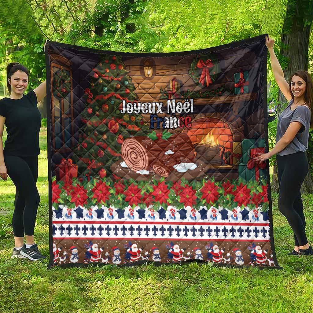 France Christmas Quilt Buche De Noel - Wonder Print Shop