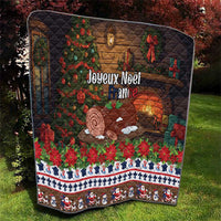 France Christmas Quilt Buche De Noel - Wonder Print Shop