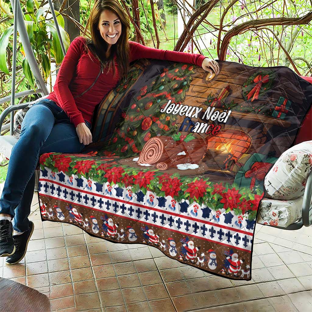 France Christmas Quilt Buche De Noel - Wonder Print Shop