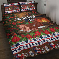 France Christmas Quilt Bed Set Buche De Noel - Wonder Print Shop