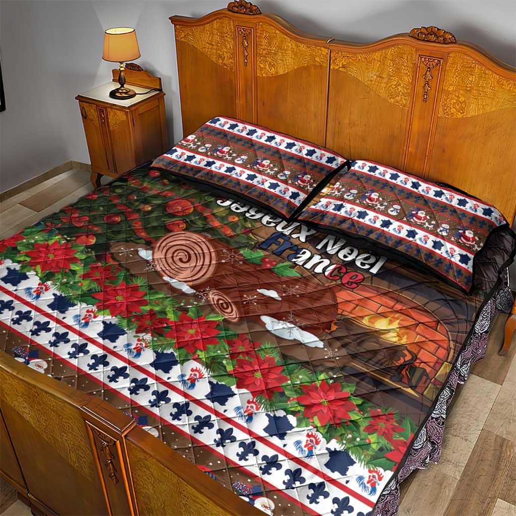 France Christmas Quilt Bed Set Buche De Noel - Wonder Print Shop