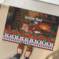 France Christmas Rubber Doormat Buche De Noel - Wonder Print Shop