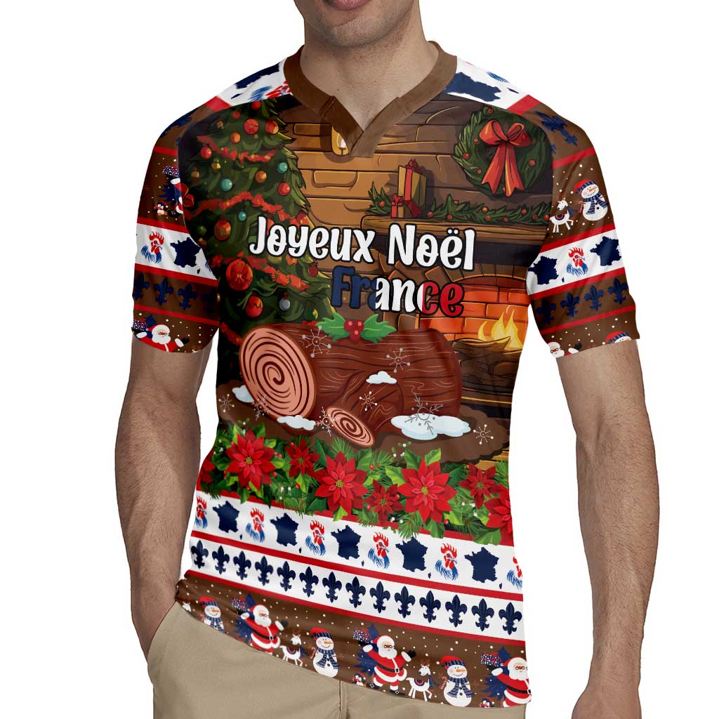 France Christmas Rugby Jersey Buche De Noel - Wonder Print Shop
