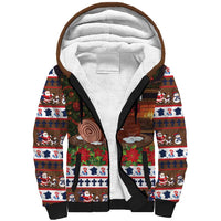 France Christmas Sherpa Hoodie Buche De Noel - Wonder Print Shop