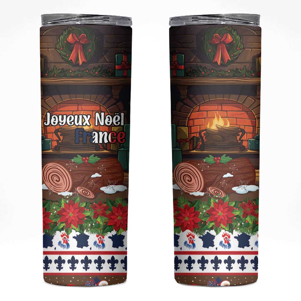 France Christmas Skinny Tumbler Buche De Noel - Wonder Print Shop
