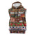 France Christmas Sleeveless Zip Hoodie Buche De Noel - Wonder Print Shop