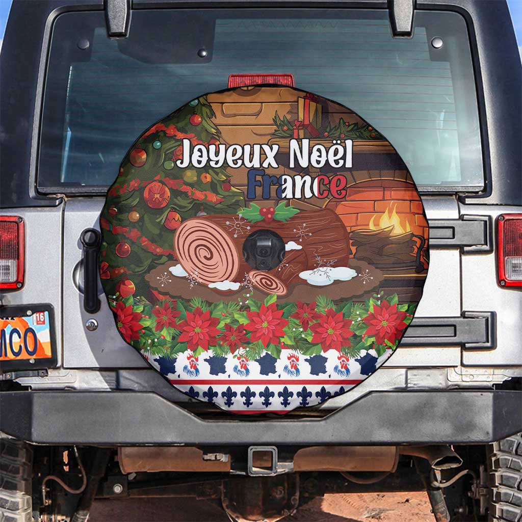 France Christmas Spare Tire Cover Buche De Noel - Wonder Print Shop