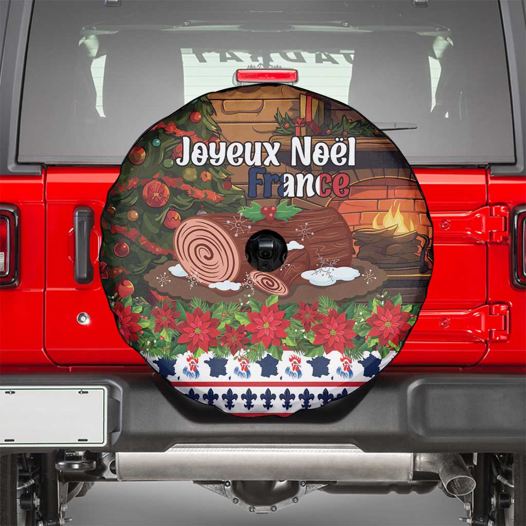 France Christmas Spare Tire Cover Buche De Noel - Wonder Print Shop