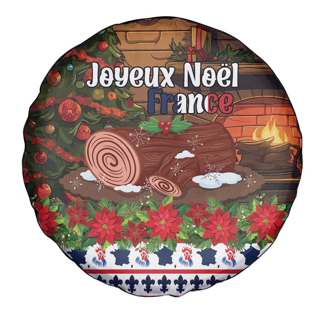 France Christmas Spare Tire Cover Buche De Noel - Wonder Print Shop