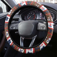 France Christmas Steering Wheel Cover Buche De Noel - Wonder Print Shop