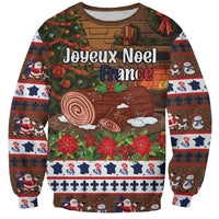 France Christmas Sweatshirt Buche De Noel - Wonder Print Shop
