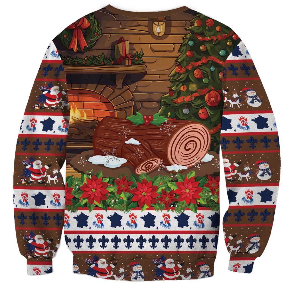 France Christmas Sweatshirt Buche De Noel - Wonder Print Shop