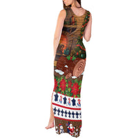 France Christmas Tank Maxi Dress Buche De Noel - Wonder Print Shop